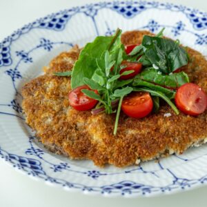 Beef tenderloin schnitzel Milanese style